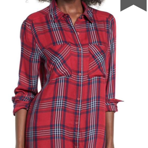 Nordstrom Tops - BP Plaid Tunic Shirt